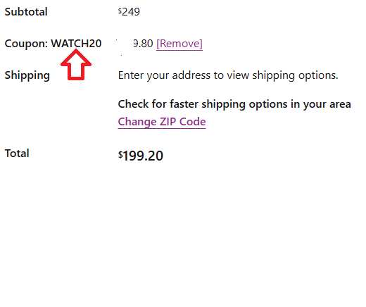 Coupon verification screenshot on MyLab Box