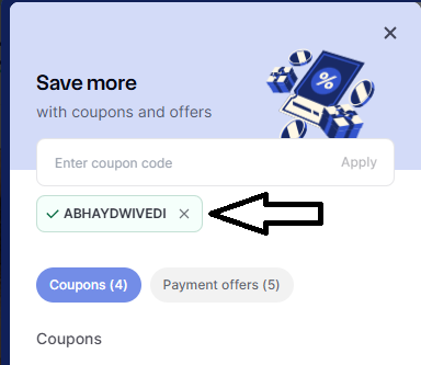 Coupon verification screenshot on Natrolish