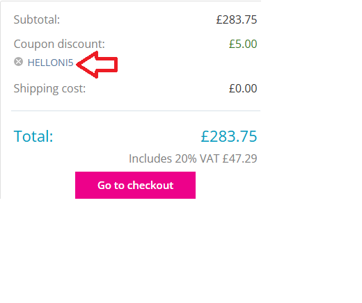 Screenshot of tested coupon for Natural Image Wigs