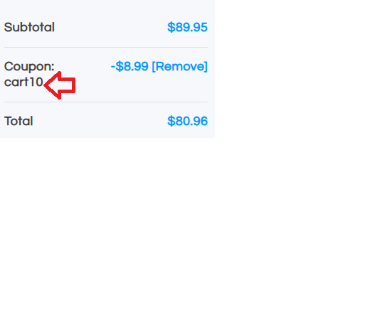 Coupon verification screenshot on NextChems