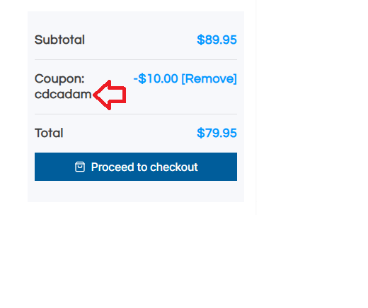 Coupon verification screenshot on NextChems