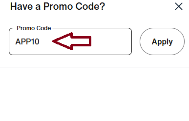 Screenshot of tested coupon for Nike