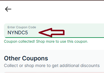 Screenshot of tested coupon for Nykaa