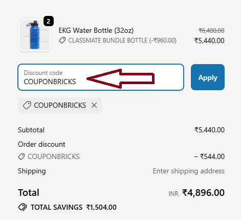 Screenshot of tested coupon for Paramedic Flash