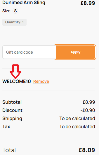 Coupon verification screenshot on Podobrace
