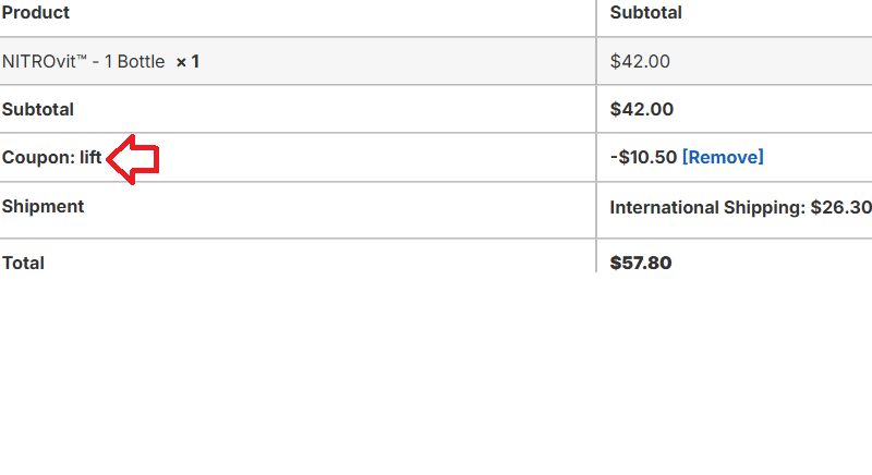 Coupon verification screenshot on Project Noo You