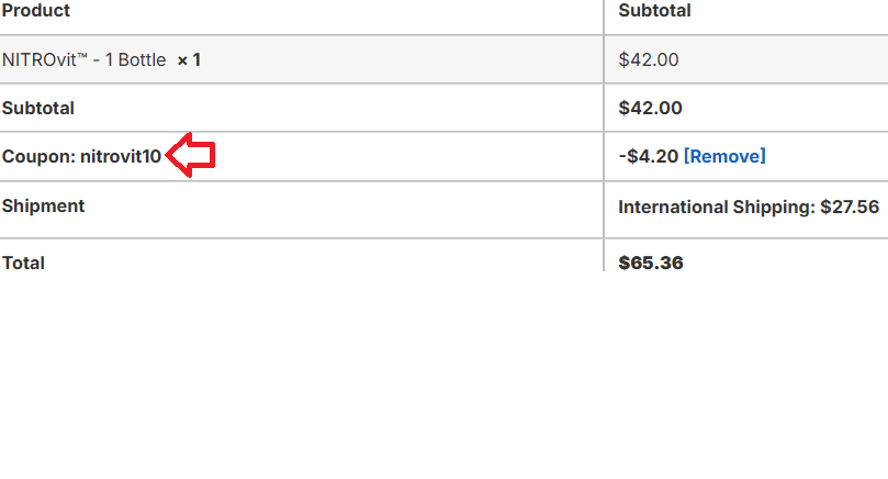 Coupon verification screenshot on Project Noo You