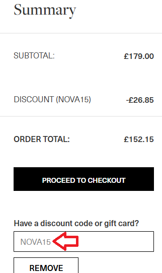 Coupon verification screenshot on Ruby Oscar