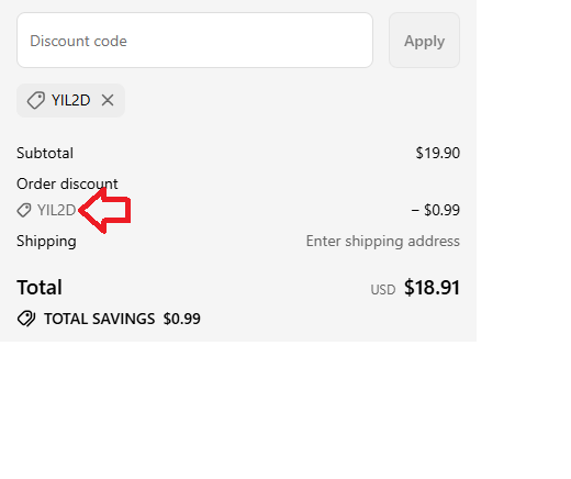Screenshot of tested coupon for Simube