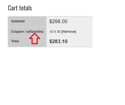 Coupon verification screenshot on Singema