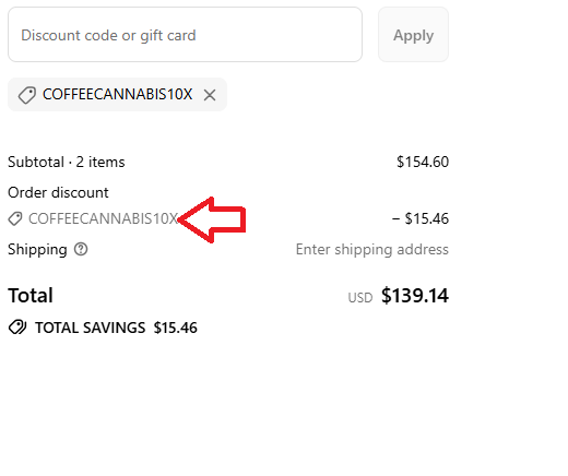 Coupon verification screenshot on Smoke Honest