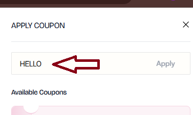 Coupon verification screenshot on SSBeauty