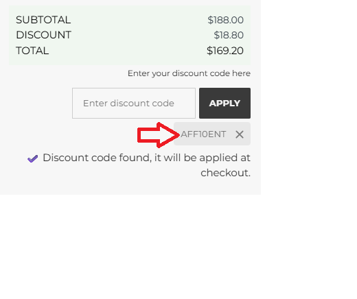 Coupon verification screenshot on Tru Diamonds