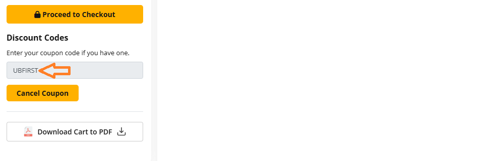 Coupon verification screenshot on Ubuy