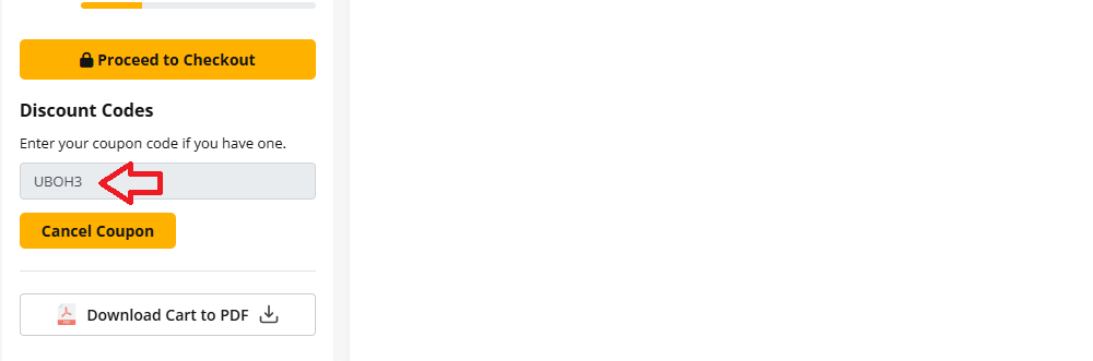 Coupon verification screenshot on Ubuy