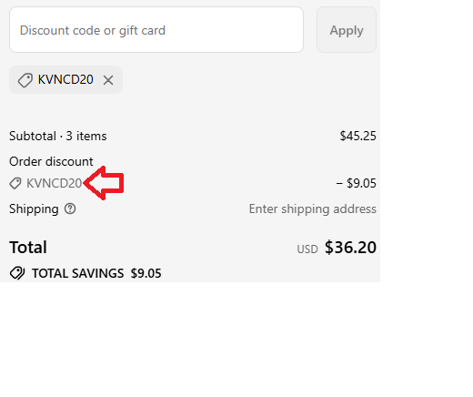 Screenshot of tested coupon for Uniqso