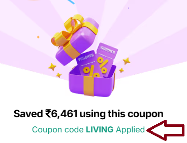 Coupon verification screenshot on Wakefit