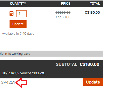 Coupon verification screenshot on WallPaper Direct