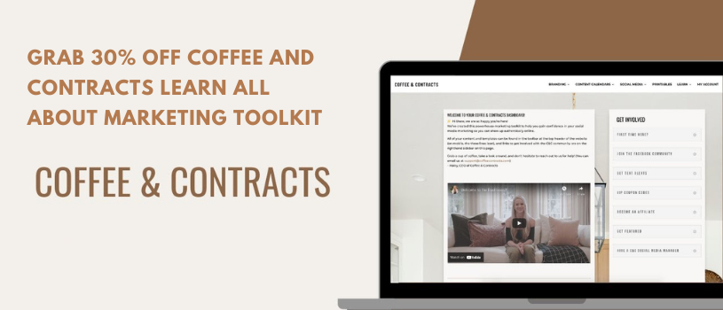 Coffee And Contracts 30% off 