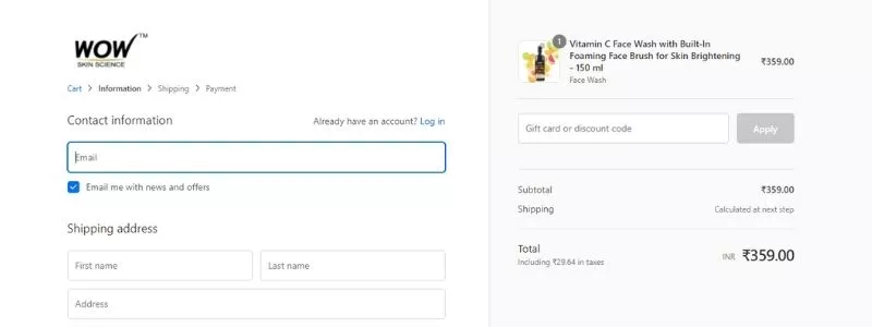 wow-checkout-page