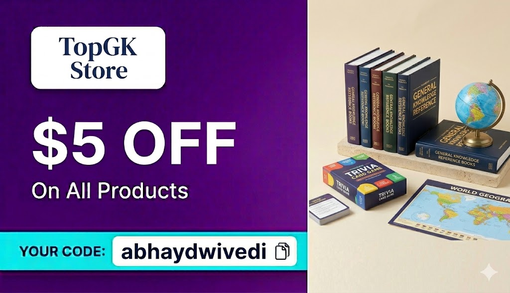 $5 OFF at TopGK Store with Code abhaydwivedi