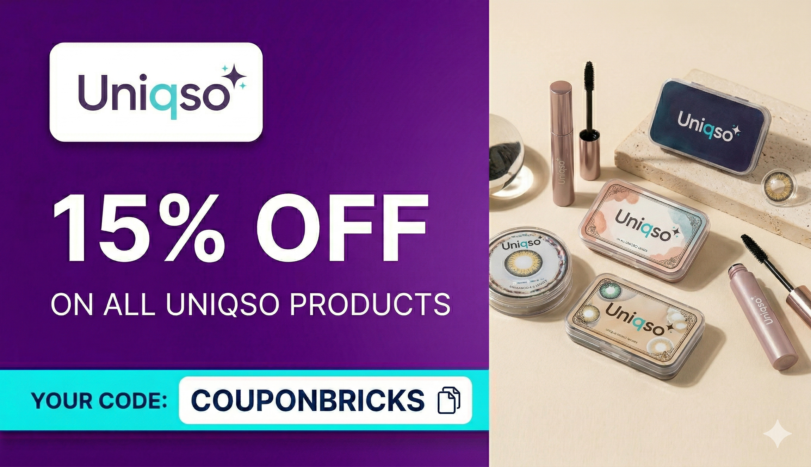 15% OFF at Uniqso With Code COUPONBRICKS