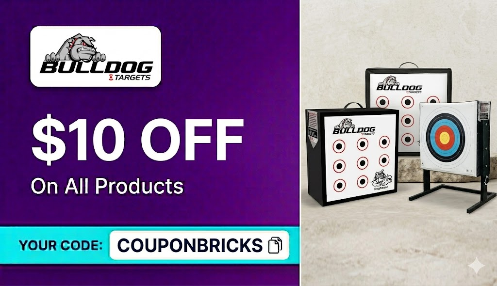 $10 OFF at Bulldog Targets with code COUPONBRICKS