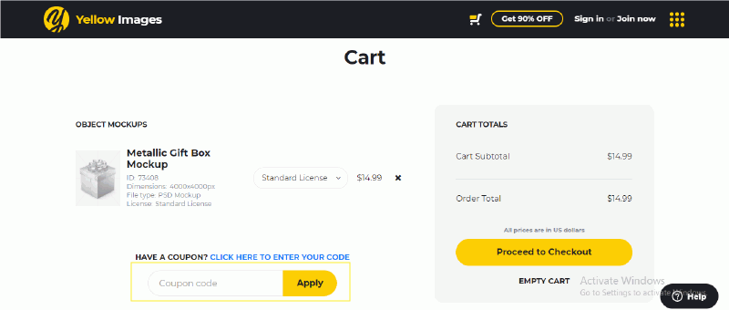 yellowimages-checkout-page