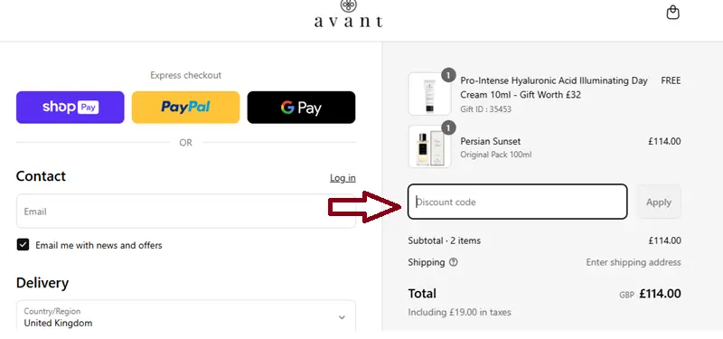 avant skincare coupon code