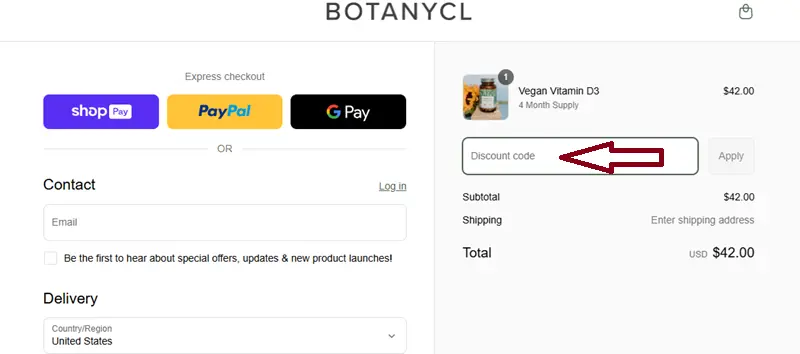Botanycl coupon code?