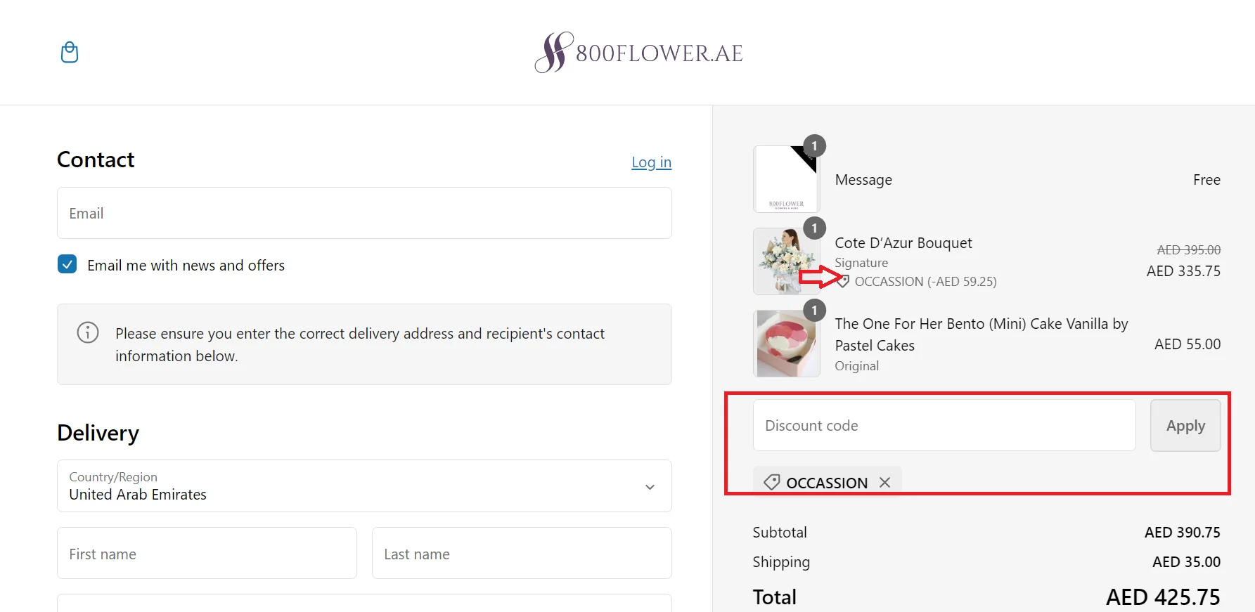 how to use 800 flowers coupon code