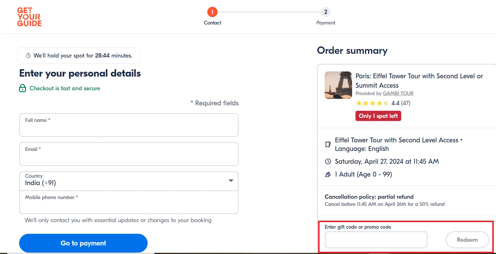 how to use get your guide coupon