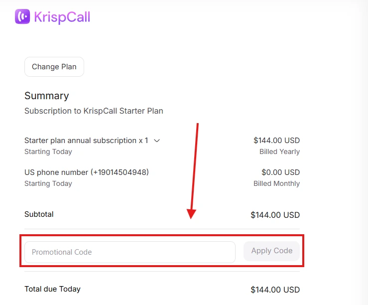 where to apply krispcall coupon