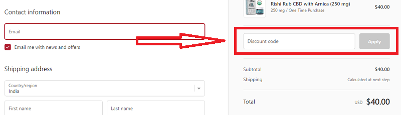  how to use live rishi coupon 