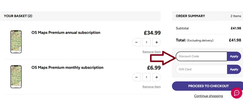 Ordnance survey coupon code