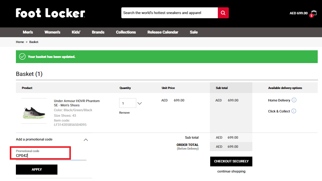 how to use footlocker coupon code