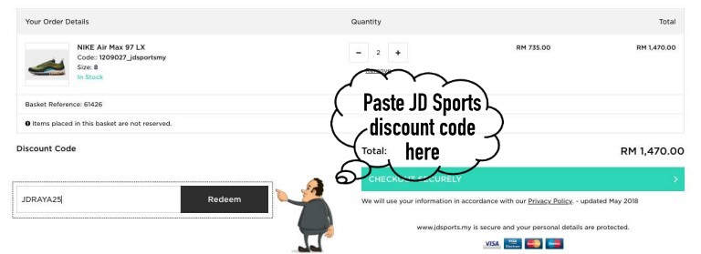jd discount code nike