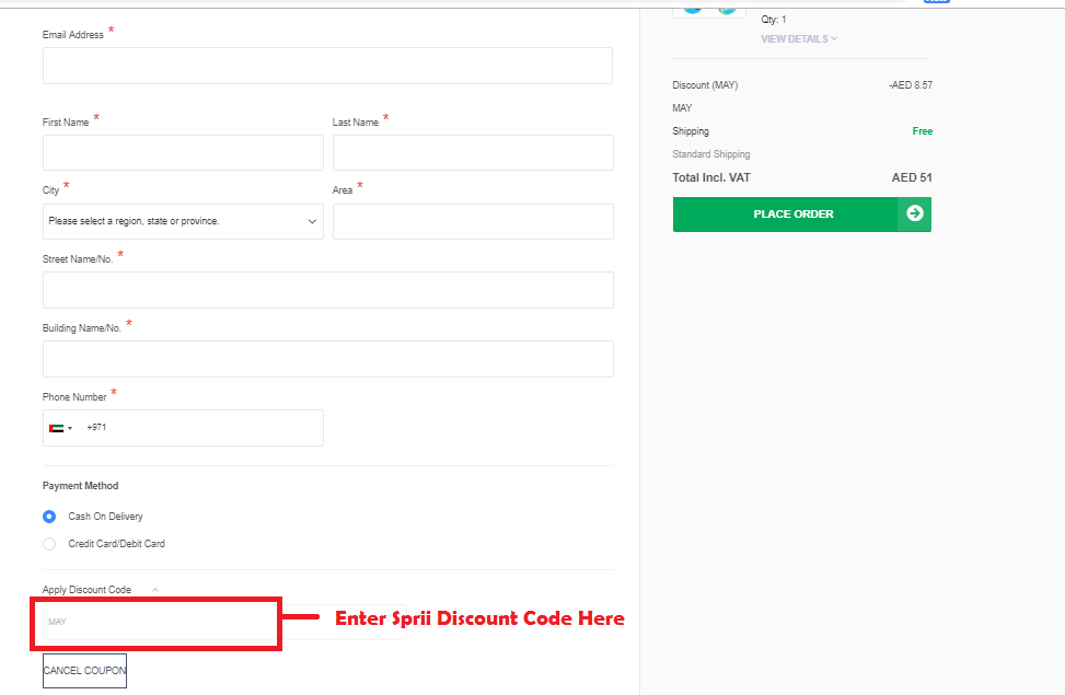 sprii discount code
